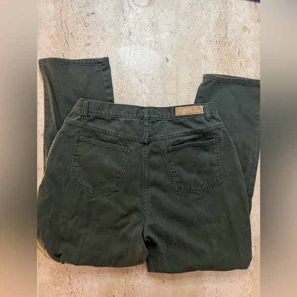 Vintage 1990’s BillBlass Mom Jeans Dark Green Size 16 - Picture 2 of 5